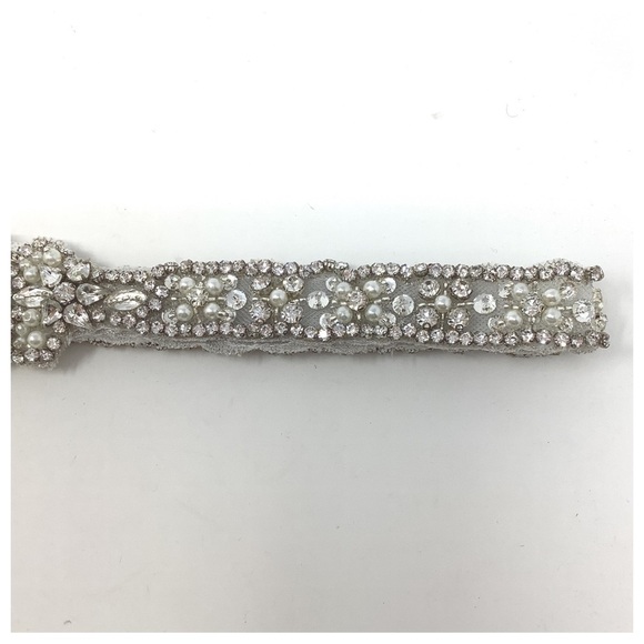 Allure Bridals Sash Large Crystal Beaded Rhinestones Bling main image 3
